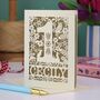 Personalised 1st Birthday Card Papercut Woodland Design, thumbnail 4 of 6