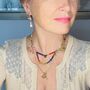 'Everything' Rainbow Chandelier Precious Stone Necklace, thumbnail 2 of 8