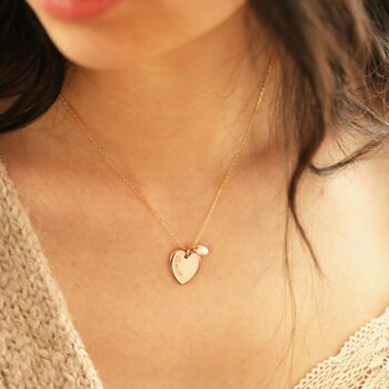 Personalised Tiny Enamel Heart Necklace, 6 of 11