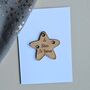 'A Star Is Born' Wooden Token And Card, thumbnail 1 of 2