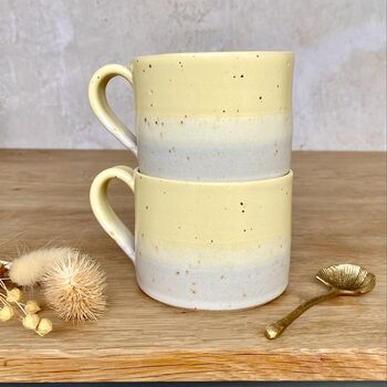 Handmade Short Mug In Golden Sand, 4 of 6