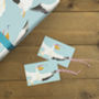 'Pelican Party' Luxury, Recycled Wrapping Paper Pack, thumbnail 4 of 9