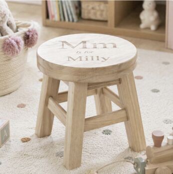 Big Letter Engraved Stool, 2 of 6