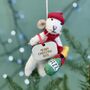 Personalised French Mouse With Champagne Bauble, thumbnail 1 of 3