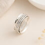 Personalised Sterling Silver Triple Spinner Ring – 8mm, thumbnail 4 of 8