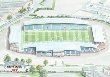 Chesterfield Fc Technique Stadium Art Print, 2 of 3