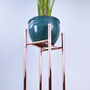 Broad Tall Copper Plant Stand, thumbnail 2 of 3