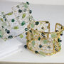 Beaded Cuff Bracelet With Pearl And Gemstones, thumbnail 5 of 9