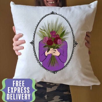 Personalised November Birthday Birth Flower Cushion, 3 of 11