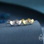 Cz Heart Stud Earrings In Sterling Silver, thumbnail 3 of 12