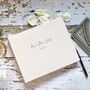 Linen Wedding Guest Book With Embossing, thumbnail 1 of 8