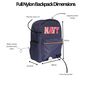 Personalised Nylon Backpack With Patch Letters And Motifs With Gold Outline, thumbnail 2 of 12
