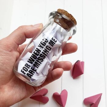 Origami 'for when you are missing me' Bottle, 4 of 8