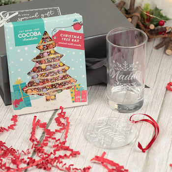Christmas Snowflake Highball Glass And Gift Boxed Set, 3 of 9