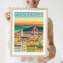 Florence, Italy Travel Print, Can Be Personalised, thumbnail 1 of 8