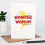 Wonder Womum Mothers Day Card, thumbnail 1 of 2