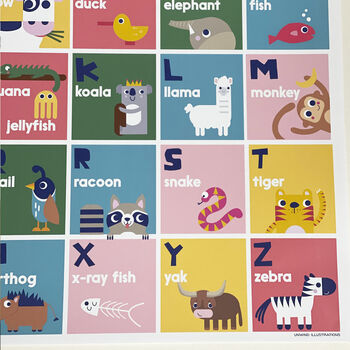 Children's Animal Alphabet Poster, 2 of 4