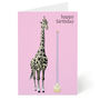 Giraffe Birthday Card, thumbnail 1 of 6