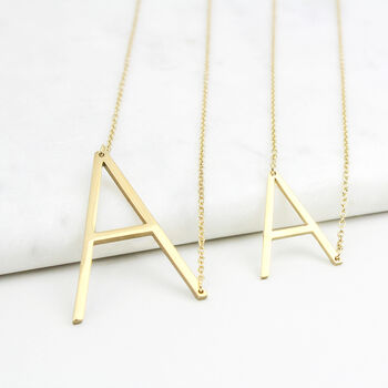 Initial Necklace In Silver, Gold Or Rose Gold, 11 of 12