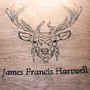 Personalised Wooden Stag Cufflink And Watch Box, thumbnail 2 of 4