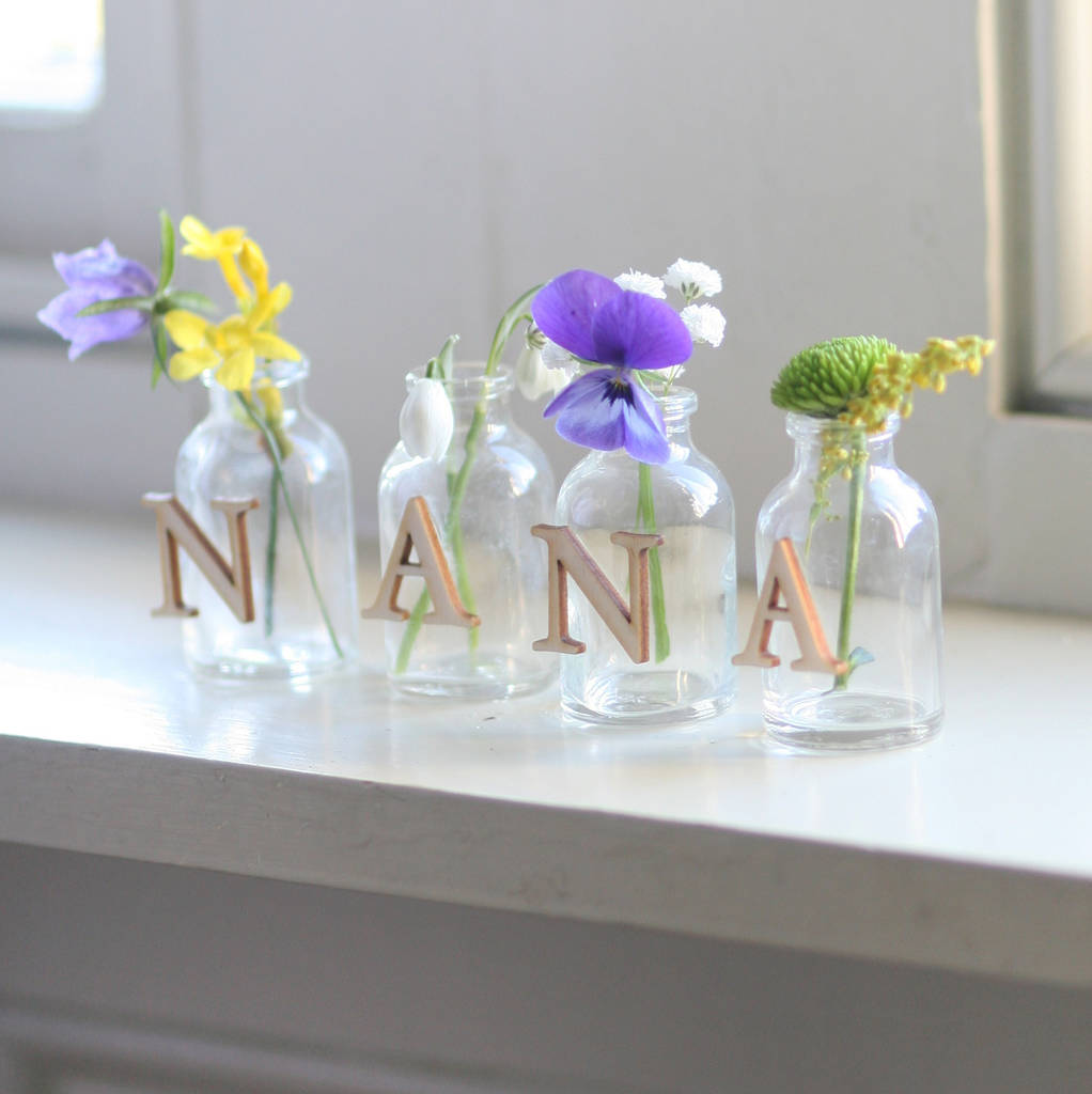 personalised mini nana vase by modo creative