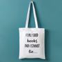'I Like Good Books And I Cannot Lie' Tote Bag, thumbnail 1 of 4