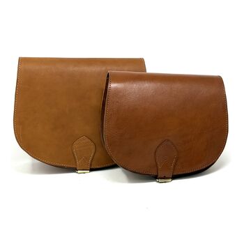 Sam Leather Saddle Bag Crossbody Shoulder Handmade Full Grain, 7 of 12