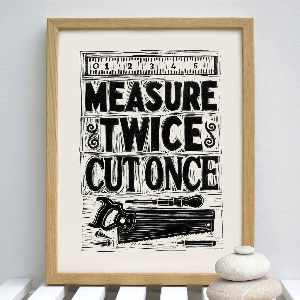 measure-once-cut-twice-twisted-wisdom-play-on-words-sticker-for