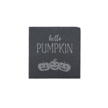 'Hello Pumpkin' Set Of Four Halloween Coasters, 2 of 2