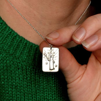 'The Empress' Tarot Inspired Silver Necklace, 6 of 6