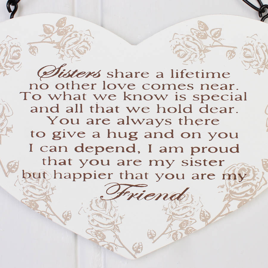 special sister message sign by dibor