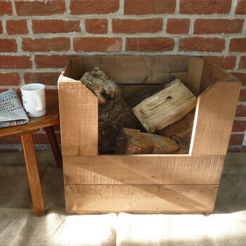 Personalised Vintage Style Large Log Crate, 2 of 7