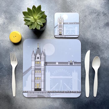 London Set Of Four Placemats, 6 of 7