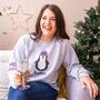 Personalised My Penguin Christmas Jumper, thumbnail 1 of 6