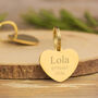 Gold Heart Steel Pet ID Tag, thumbnail 1 of 3