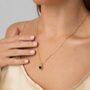 Black Swarovski Crystal Single Stone Pendant Necklace, thumbnail 4 of 8