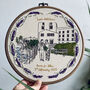 Personalised Hand Embroidered Wedding Venue Portrait, thumbnail 10 of 12