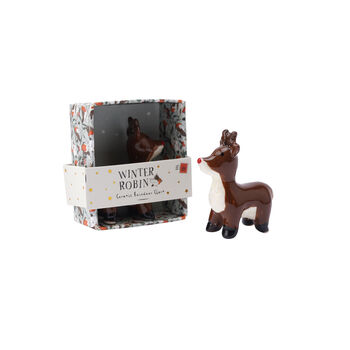 Ceramic Reindeer Charm With Gift Box, 3 of 5