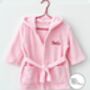Personalised Soft Baby Hooded Bath Robe, thumbnail 2 of 2