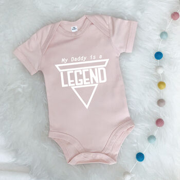 'My Daddy Is A Legend' Father's Day Babygrow, 3 of 11