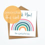 Thank You Personalised Card, Rainbow Greetings, thumbnail 1 of 4
