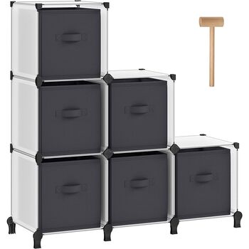 Six Cube Storage Unit Storage Boxes Bins Shelves, 3 of 8