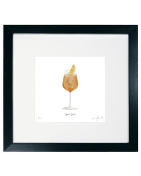 Limited Edition Aperol Spritz Print | Hand Illustrated Cocktail Art, 2 of 3