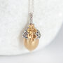 Personalised Gold Plated Sterling Silver Acorn Necklace, thumbnail 3 of 11