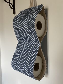 Fabric Toilet Roll Storage, Loo Roll Holder, 6 of 11