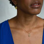 Small Branch Gold Vermeil Plated Birthstone Necklace, thumbnail 1 of 12