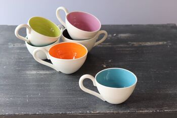 Handmade Porcelain Tea Or Coffee Cup, 5 of 11