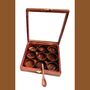 Wooden Handcrafted Round Spice Box Nine Compartments, thumbnail 2 of 3