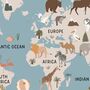 Personalised Animal World Map Print, thumbnail 5 of 6