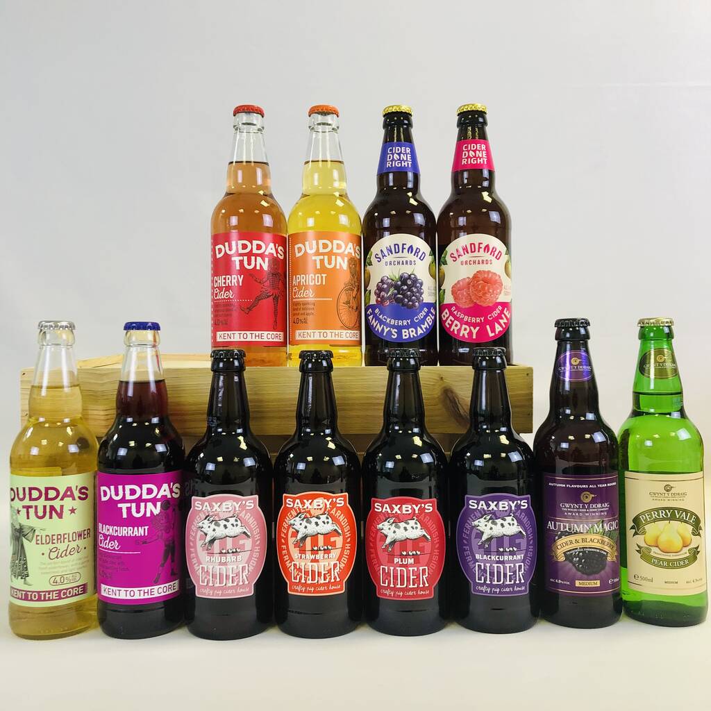 Case Of 12 Artisan Fruit Ciders By Ciderlicious